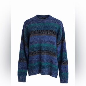 Vintage 90s Alexander Julian Colours Linen Cotton Chunky Knit Grandpa Sweater L